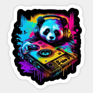 Panda DJ Sticker